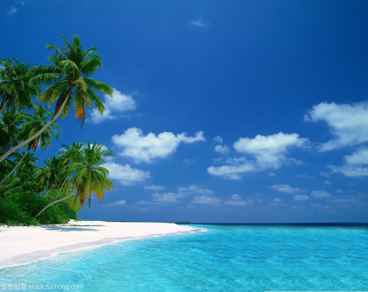 马尔代夫 热带海洋的夏日天堂